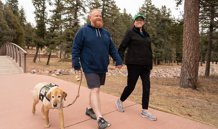 Wounded Warrior Scott Hughes and his wife Shea.